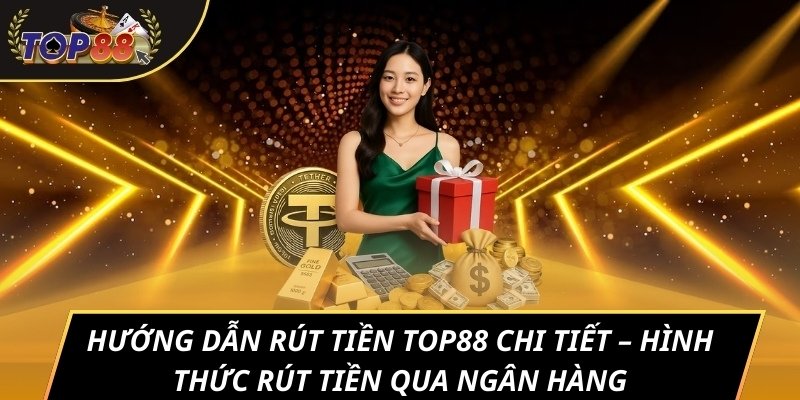 Hướng dẫn rút tiền TOP88 chi tiết – Hình thức rút tiền qua ngân hàng